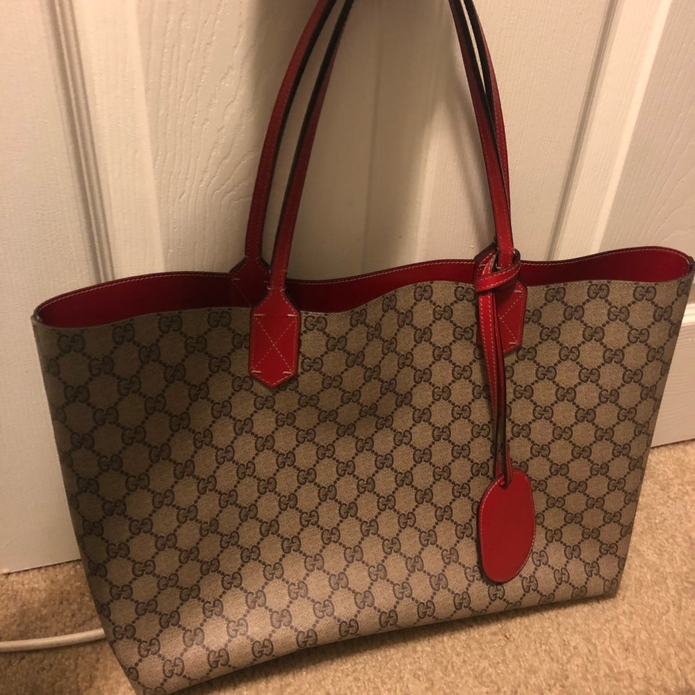 Gucci reversible tote.